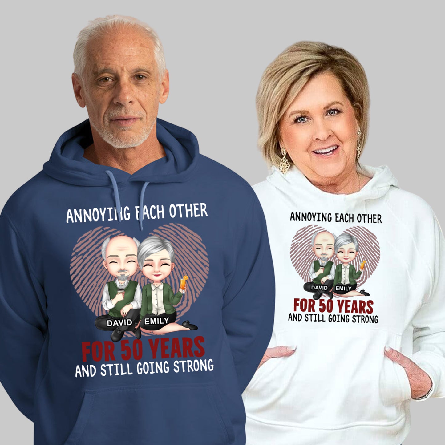 Annoying Each Other For Many Years Still Going Strong - Anniversary Gifts, Gift For Couples, Husband Wife - Personalized Unisex Hoodie