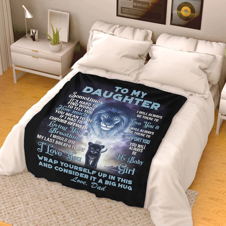 To My Daughter - Big Hug Blanket 50x60