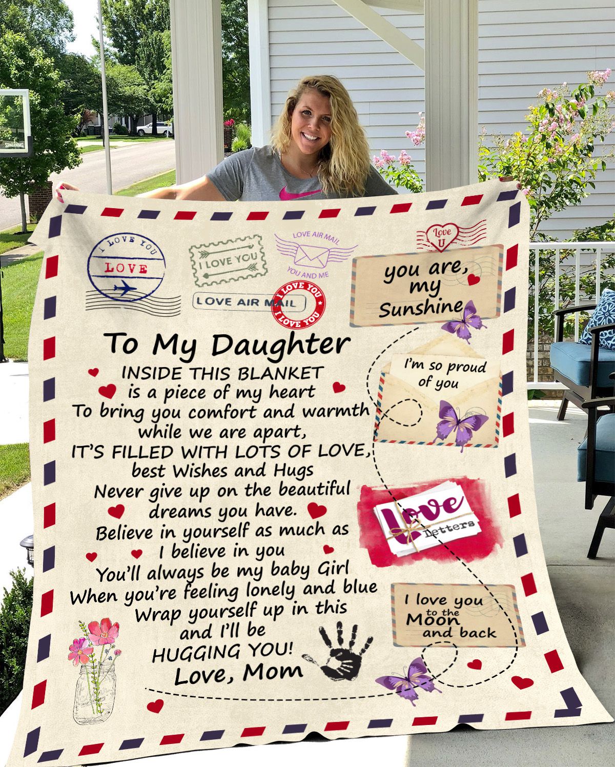 To My Daughter - Love Blanket 50x60