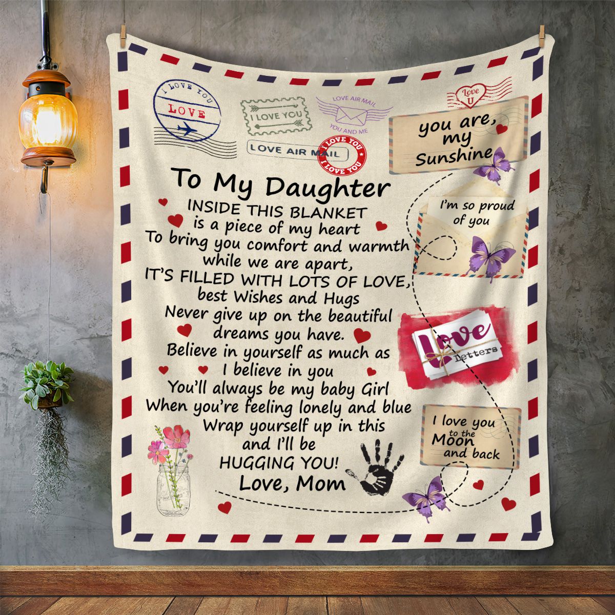 To My Daughter - Love Blanket 50x60