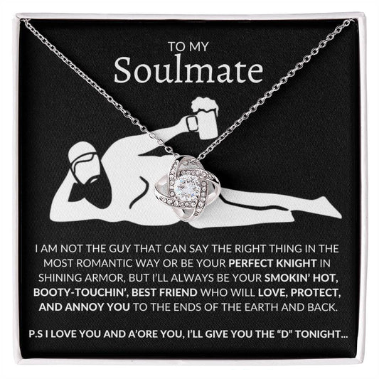 To My Soulmate - Love Knot Necklace