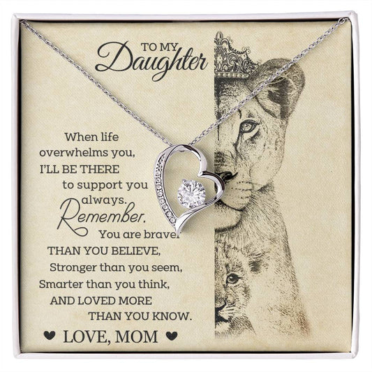 To My Daughter - Forever Love Necklace