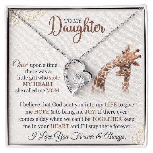 To My Daughter - Forever Love Necklace