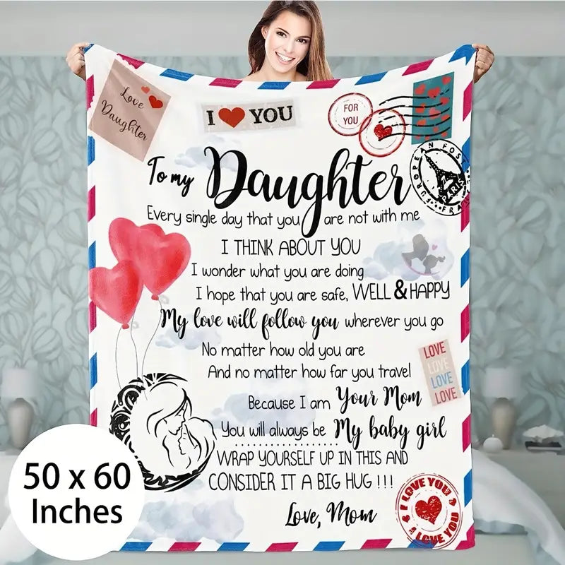 To My Daughter Blanket 50x60