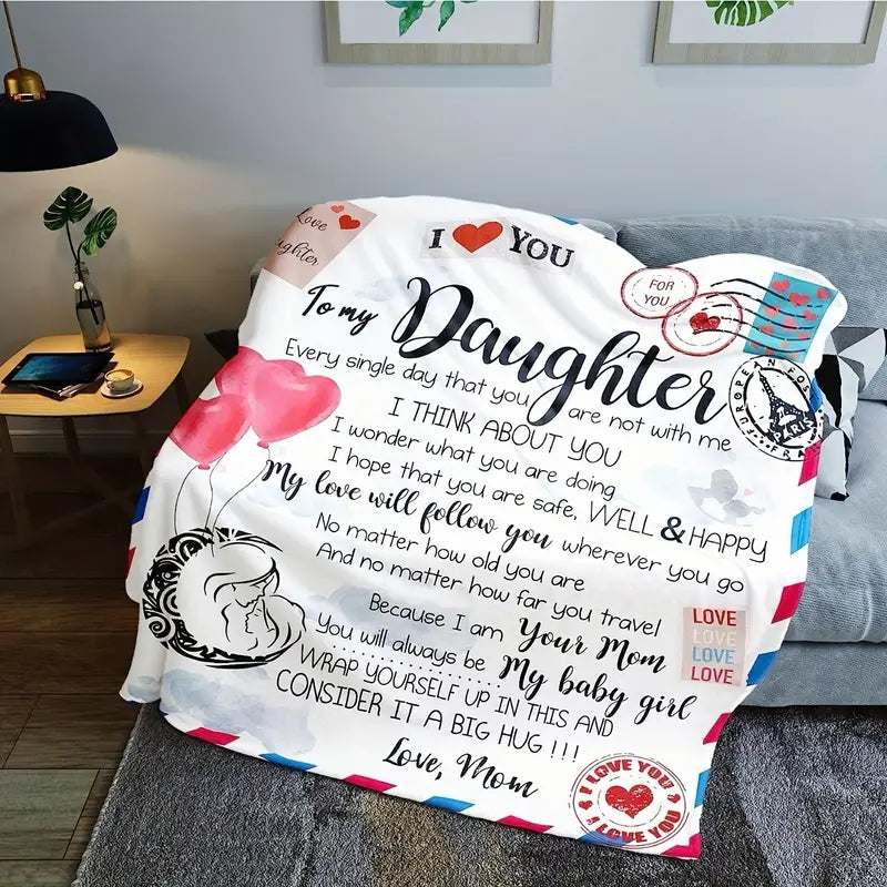 To My Daughter Blanket 50x60