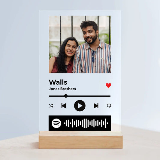 Acrylic Sign with Wooden Stand - Our Song