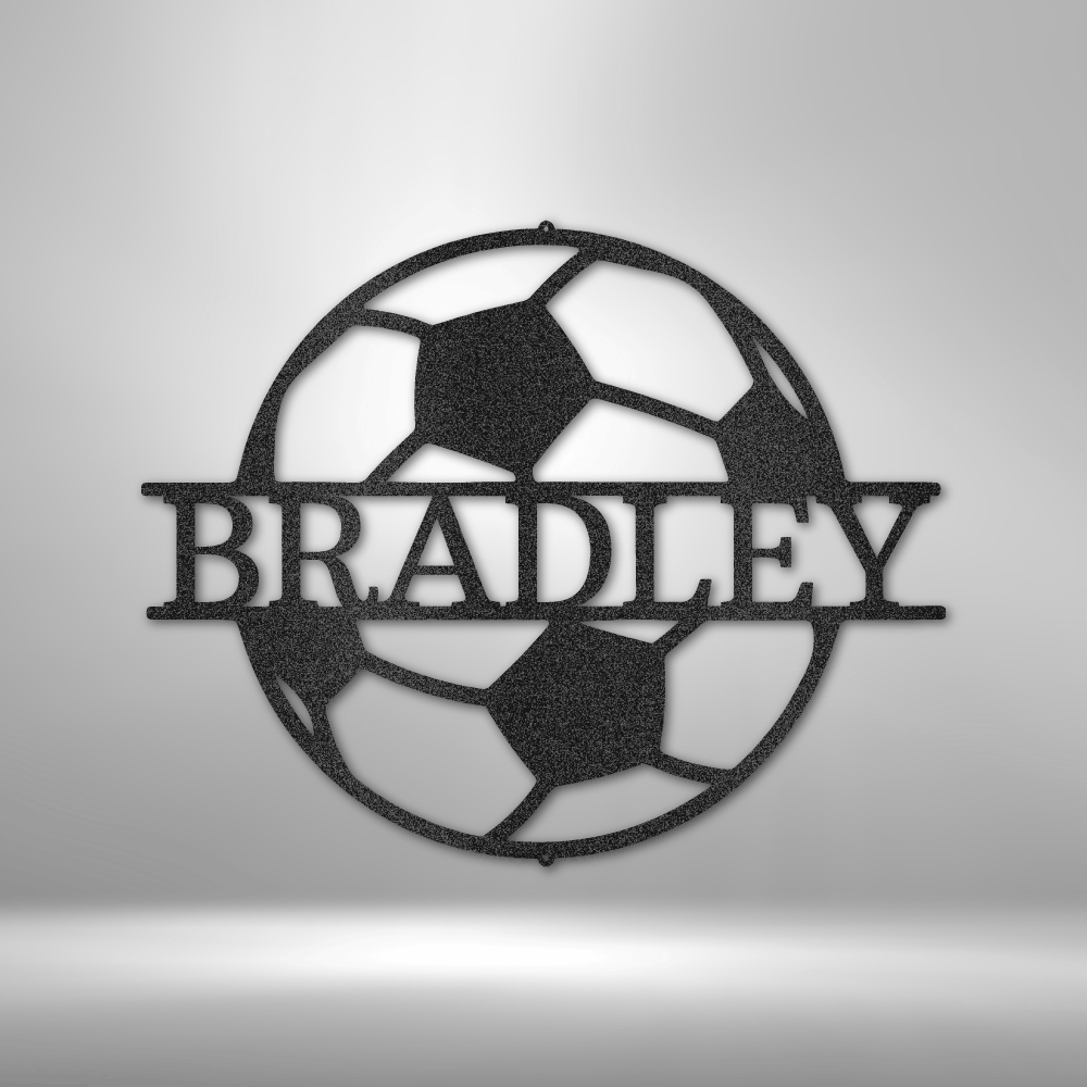 Soccer Monogram - Metal Art - Sports