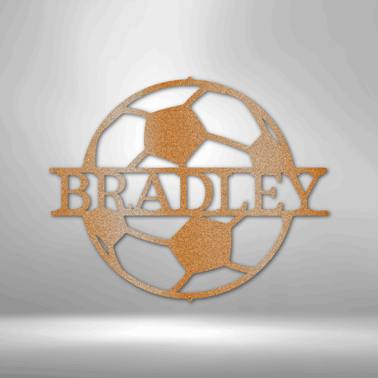 Soccer Monogram - Metal Art - Sports