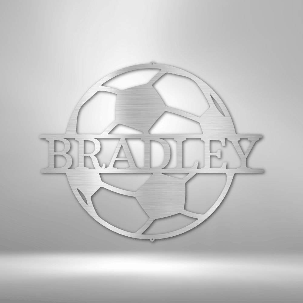 Soccer Monogram - Metal Art - Sports