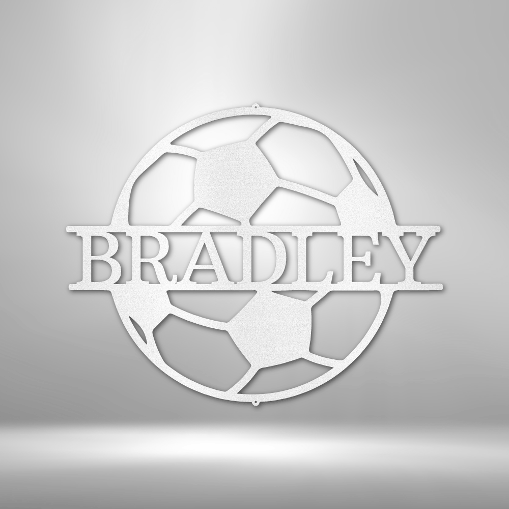 Soccer Monogram - Metal Art - Sports